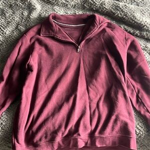 Maroon Heavyweight 1/4 Zip